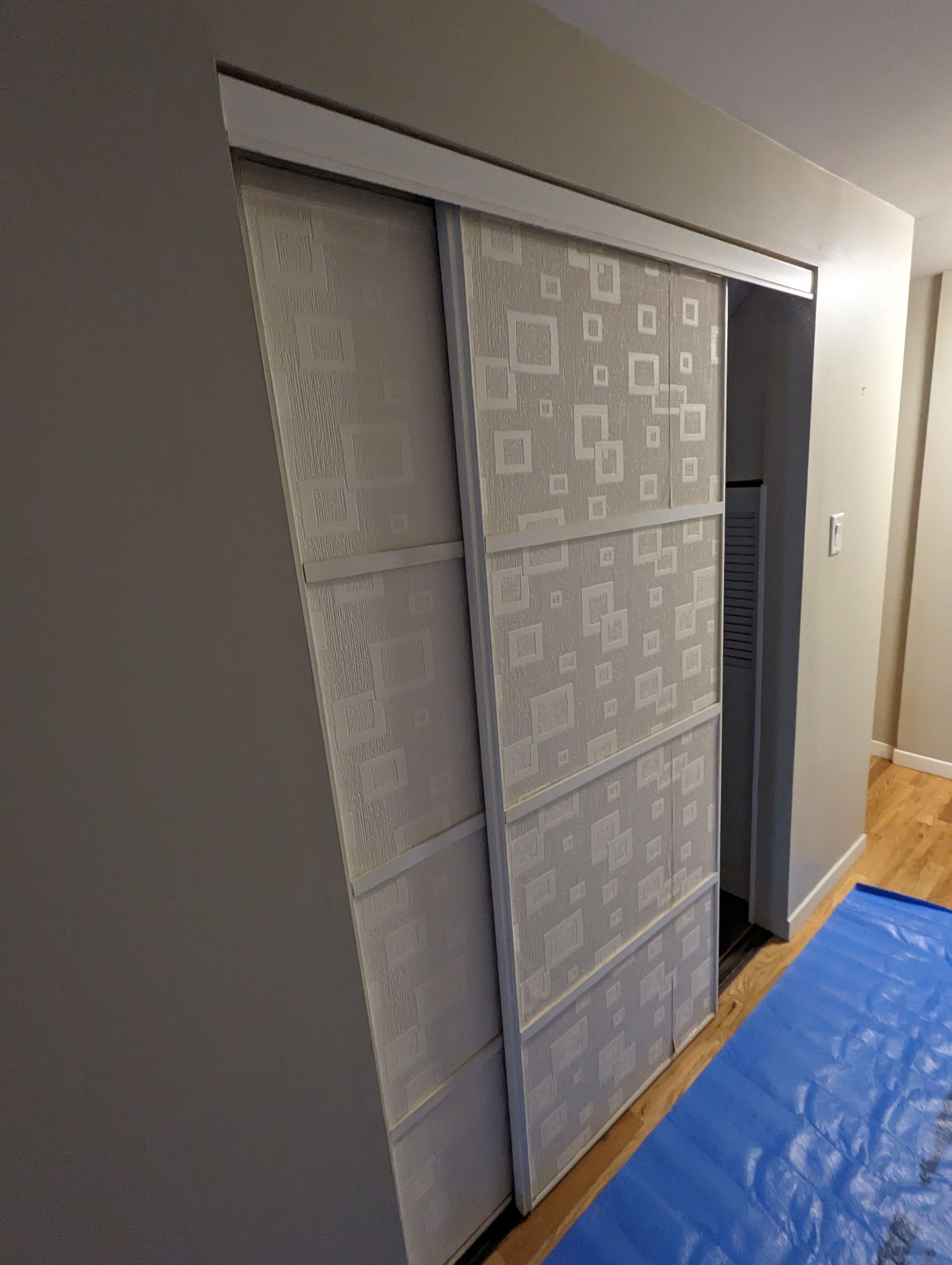 Placard avant travaux — Austin.